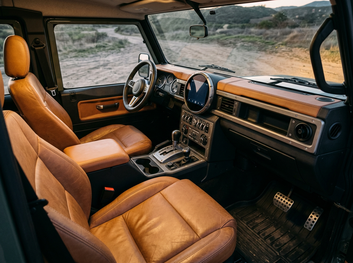 GWM Tank 500 cabin interior with premium leather finishes